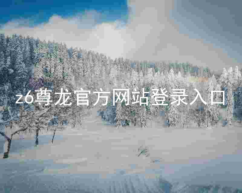 z6尊龙官方网站登录入口